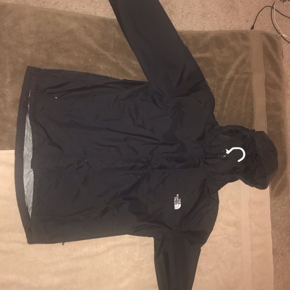 Black North-face windbreaker